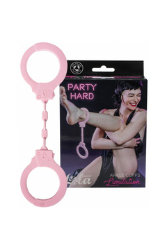 Силиконовые поножи Lola Toys Party Hard Limitation, силикон, розовые, 35,5 см