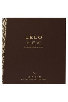 Презервативы Lelo Hex Respect XL, латекс, 36 шт