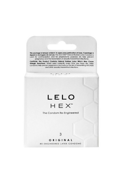 Презервативы Lelo Hex Condoms, латекс, 3 шт