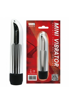 Мини-вибратор Baile Lady Finger, АБС-пластик, серебристый, 13,6 см
