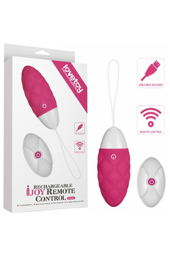 Перезаряжаемое виброяйцо Lovetoy Ijoy Wireless Remote Control Rechargeable Egg, с пультом ДУ, розовый