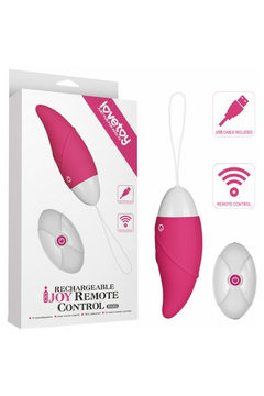Виброяйцо Lovetoy Ijoy Wireless Remote Control Rechargeable Egg, с пультом ДУ, силикон, розовый