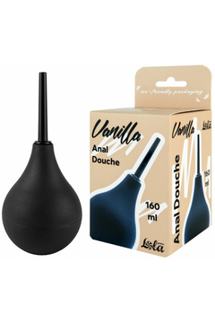 Анальный душ Lola Toys Vanilla Anal Douche M, силикон, чёрный, 160 мл