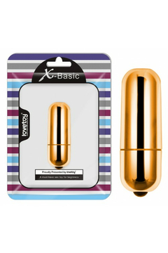 Вибропуля Lovetoy X-Basic Bullet Mini, ABS-пластик, золотистый, 5,9 см