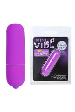 Вибропуля Mini Vibe, 10 режимов вибрации, фиолетовая
