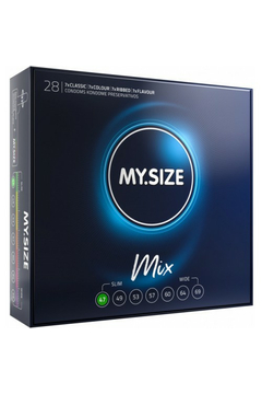 Презервативы My.Size Mix №28, латекс, размер 47, ассорти