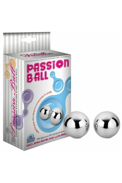 Металлические вагинальные шарики Lovetoy Passion Ball, медицинская сталь, 2 шт