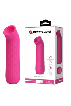 Вакуумный стимулятор Pretty Love Ford, силикон, розовый, 11,6 см