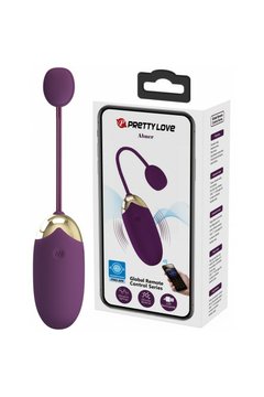Смарт-виброяйцо Pretty Love Abner, силикон, фиолетовое, 7,2 см