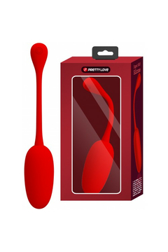 Виброяйцо Pretty Love Knucker, силикон, красное, 18,6 см