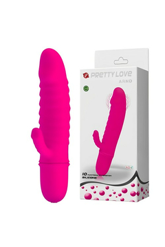 Мини-вибратор Pretty Love Arnd, силикон, розовый, 11,5 см