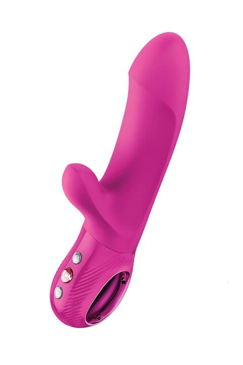 Пульсатор кролик Fun Factory Bi Stronic Embrace, силикон, малиновый, 21,4 см см