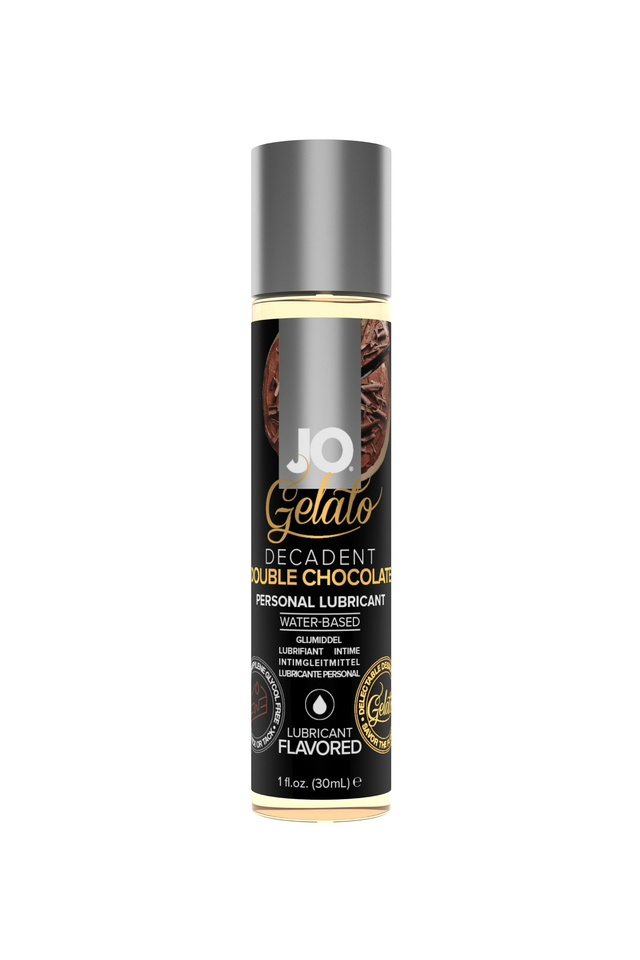 Съедобный лубрикант на водной основе JO Gelato Double Chocolate, со вкусом двойной шоколад, 30 мл