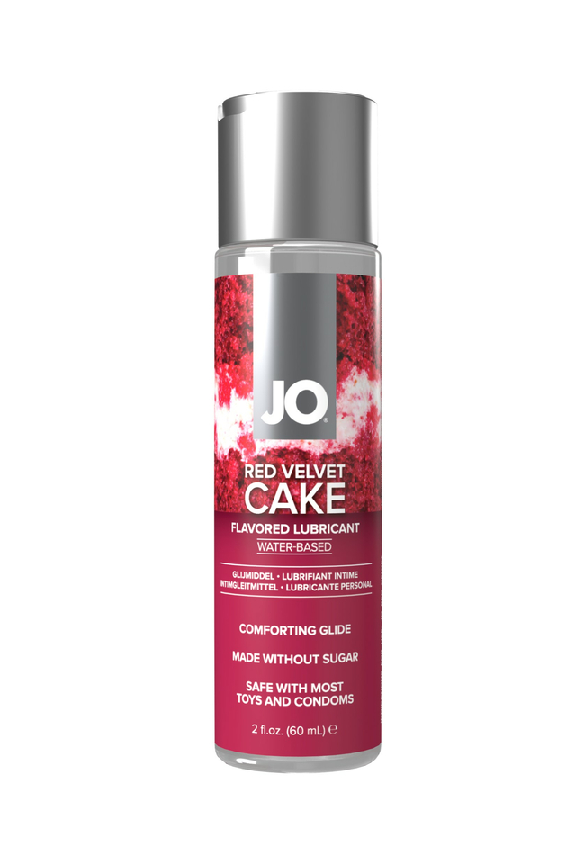 Съедобный лубрикант со вкусом торта «Красный бархат» JO H2O RED VELVET CAKE, 60 мл