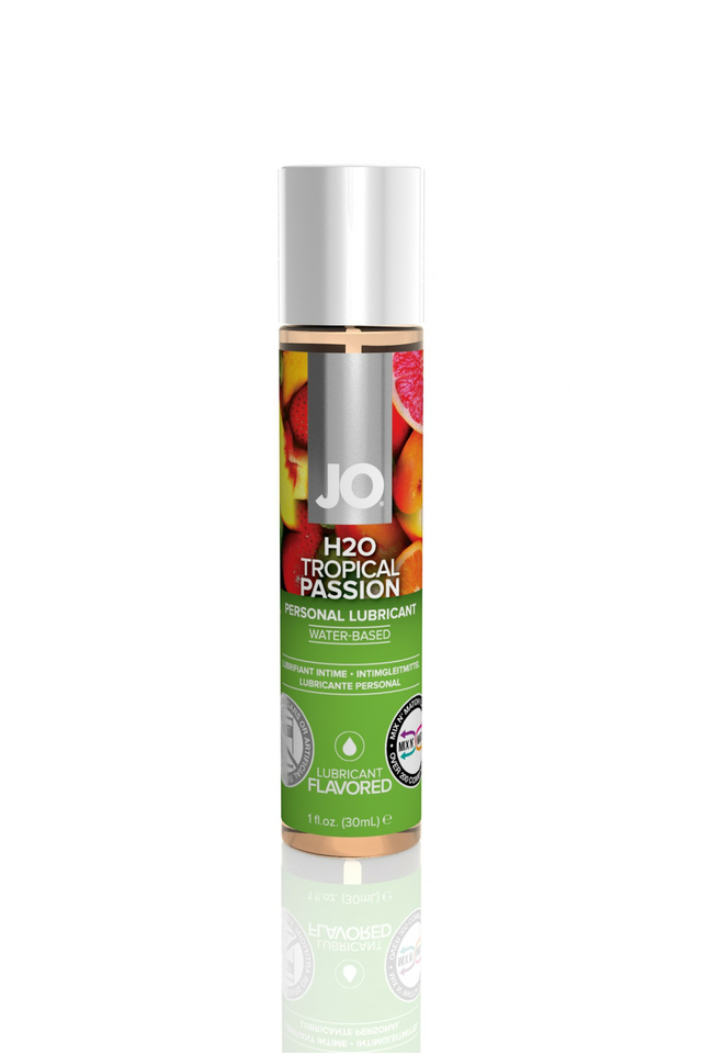 Съедобный лубрикант со вкусом тропических фруктов JO H2O Tropical passion, 30 мл
