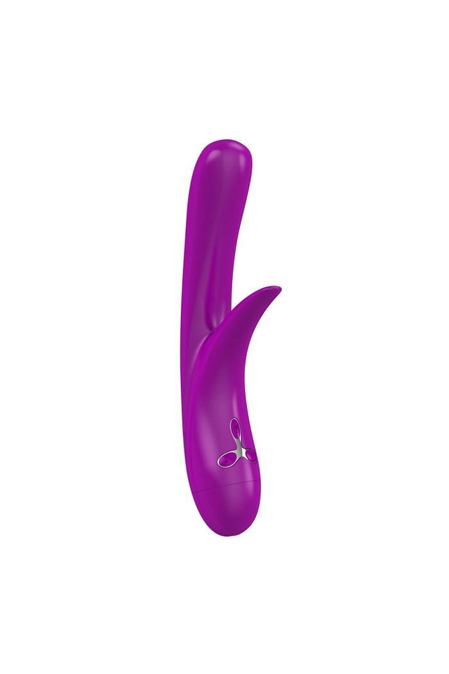 Вибратор на батарейках rabbit OVO K4, силикон, фиолетовый, 23,5 см