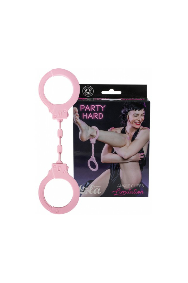 Силиконовые поножи Lola Toys Party Hard Limitation, силикон, розовые, 35,5 см