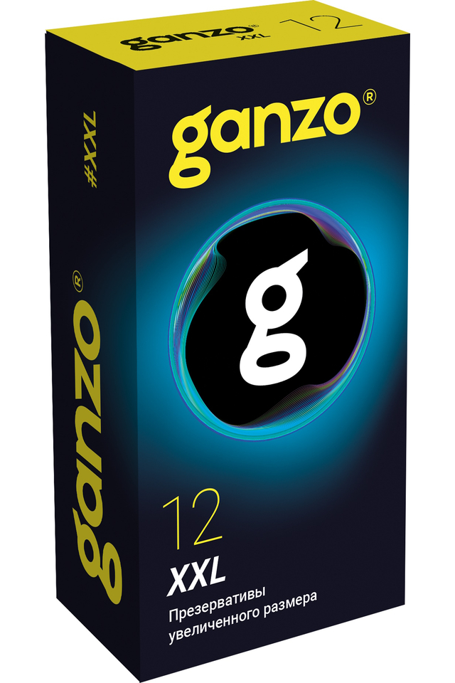 Презервативы Ganzo XXL увеличенного размера, латекс, 12 шт