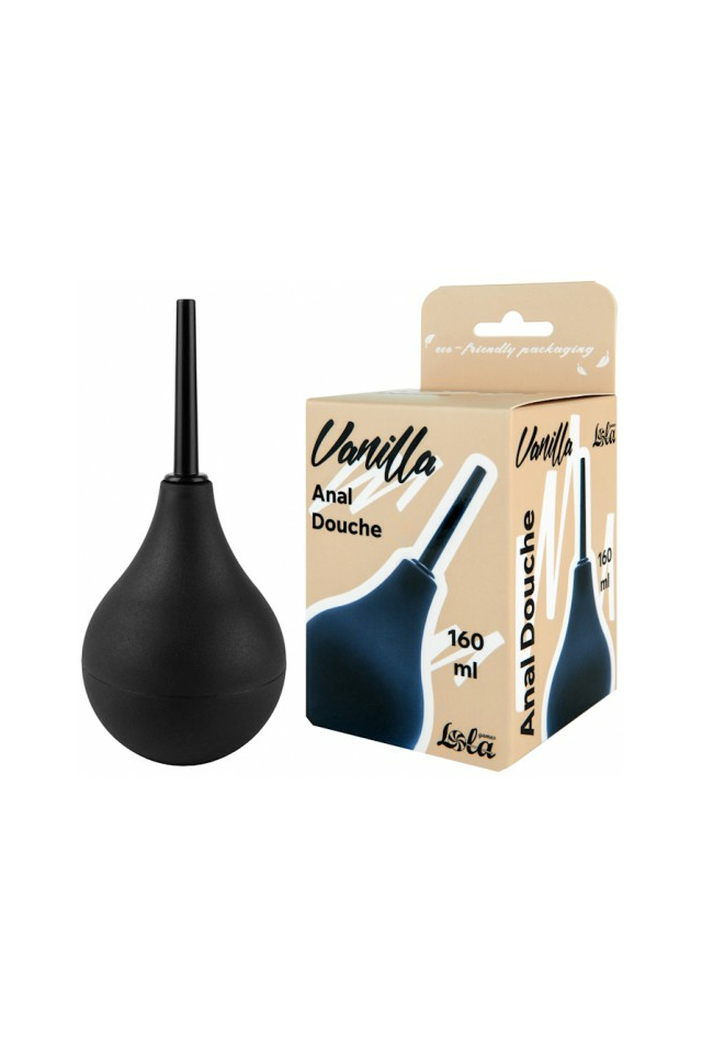 Анальный душ Lola Toys Vanilla Anal Douche M, силикон, чёрный, 160 мл