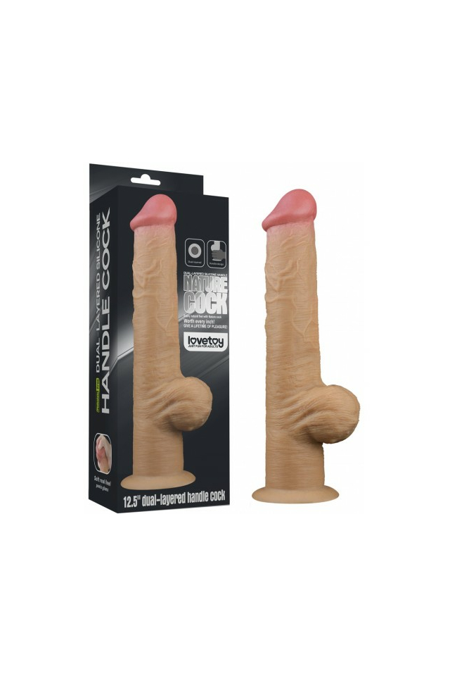 Фаллоимитатор Lovetoy Silicone Cock LV411034, силикон, телесный, 33 см