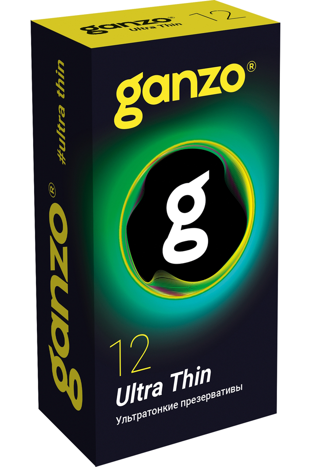 Ультратонкие презервативы Ganzo Ultra Thin, латекс, 12 шт