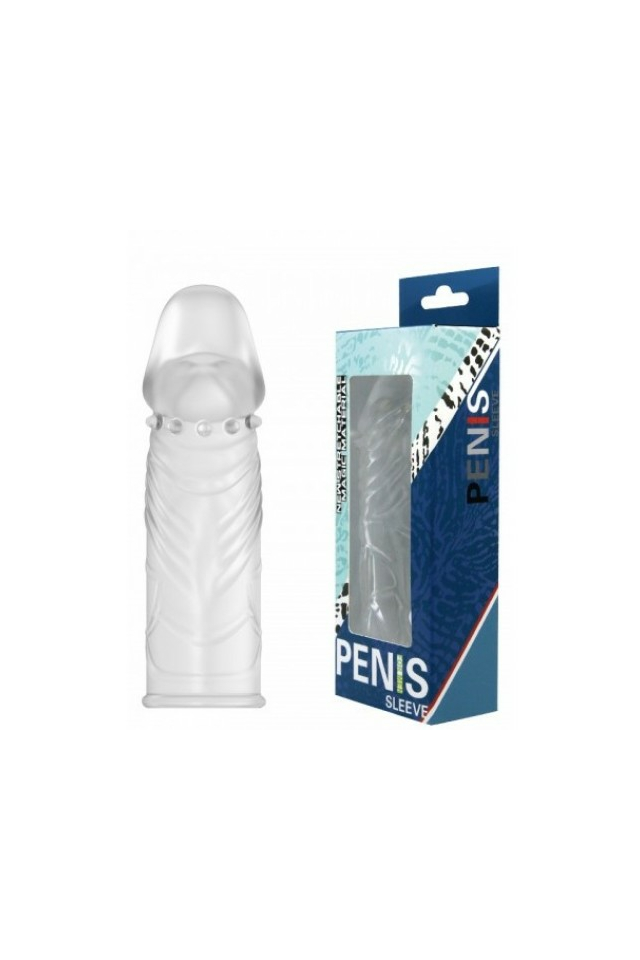 Прозрачная насадка на пенис Baile Penis Sleeve + 2,5 см, TPR