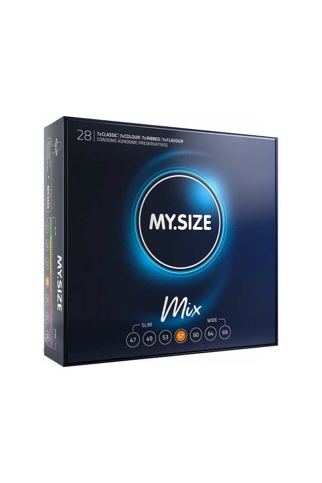 Презервативы My.Size Mix №28, латекс, размер 57, ассорти