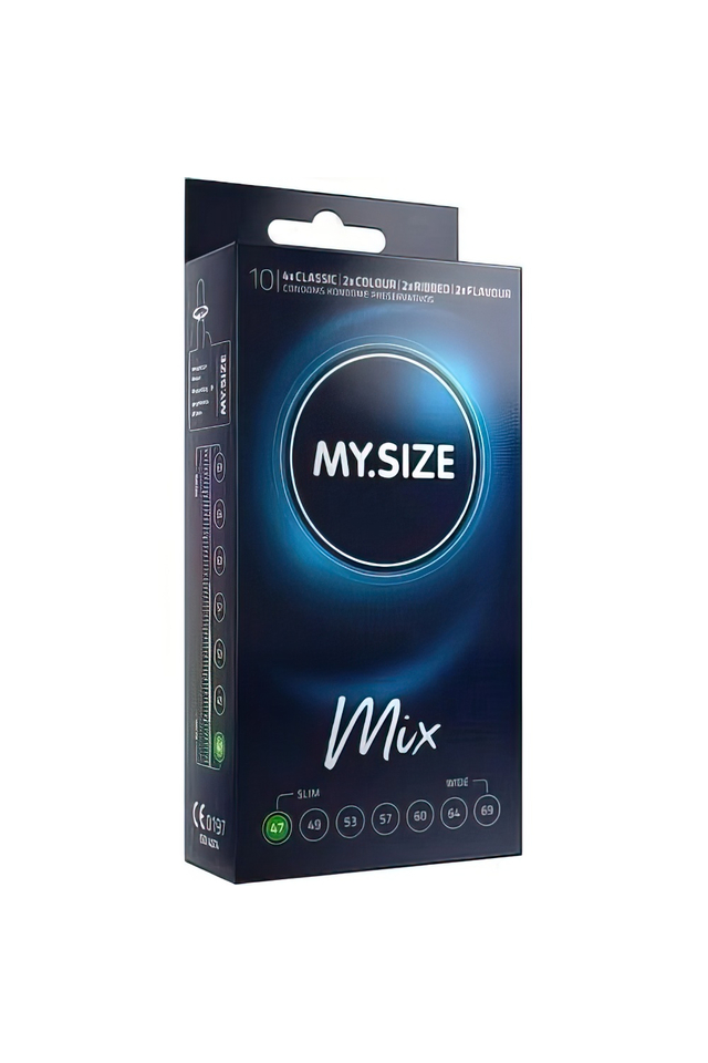Презервативы My.Size Mix №10, латекс, размер 47, ассорти