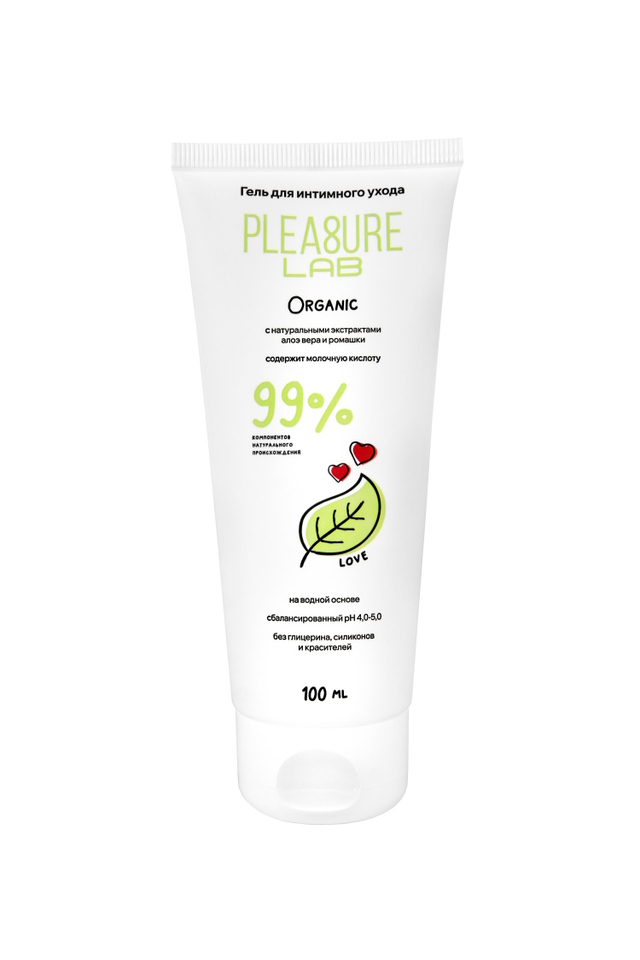 Натуральный лубрикант Pleasure Lab Organic, на водной основе, 100 мл