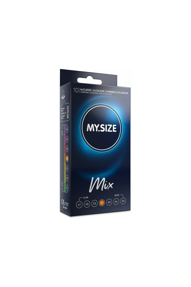 Презервативы My.Size Mix №10, латекс, размер 57, ассорти