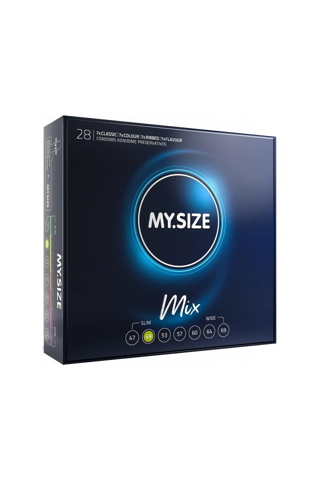 Презервативы My.Size Mix, ассорти, латекс, 28 шт., размер 49