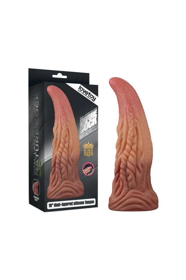 Фаллоимитатор-язычок Lovetoy Nature Cock Tongue, с присоской, 25 см