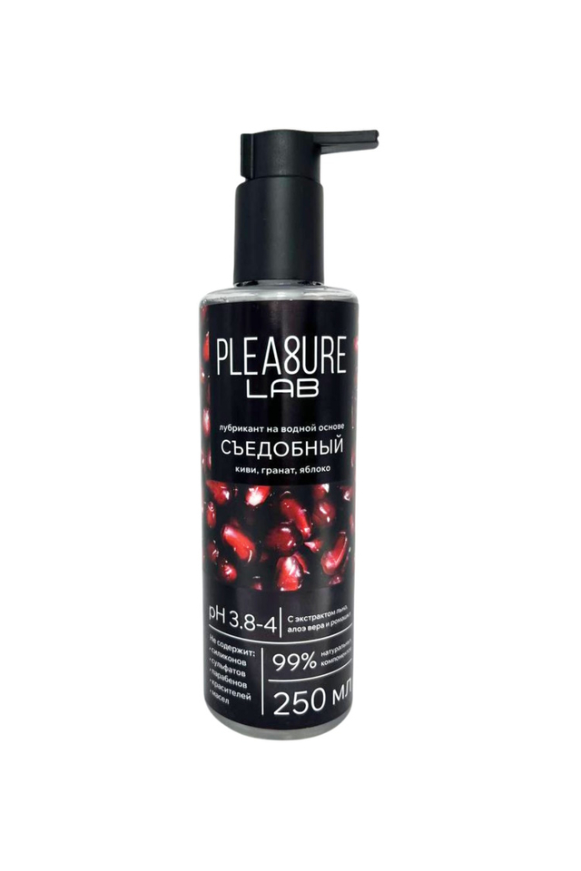 Съедобный лубрикант Pleasure Lab со вкусом киви, граната и яблока, на водной основе, 250 мл