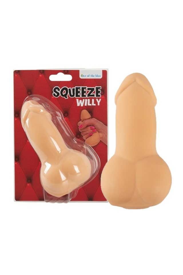 Сувенирный пенис-антистресс Orion Penis Stress Ball, ABS-пластик, телесный, 13 см