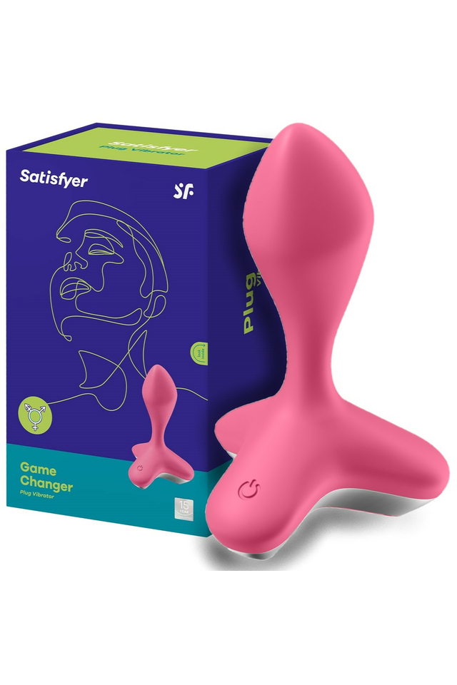 Анальная пробка с вибрацией Satisfyer Game Changer, силикон, розовая, 11,5 см