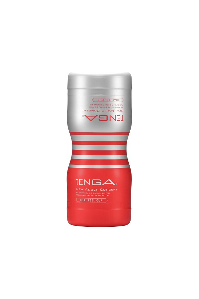 Двусторонний мастурбатор TENGA Dual Sensation Cup, TPR, 15,5 см