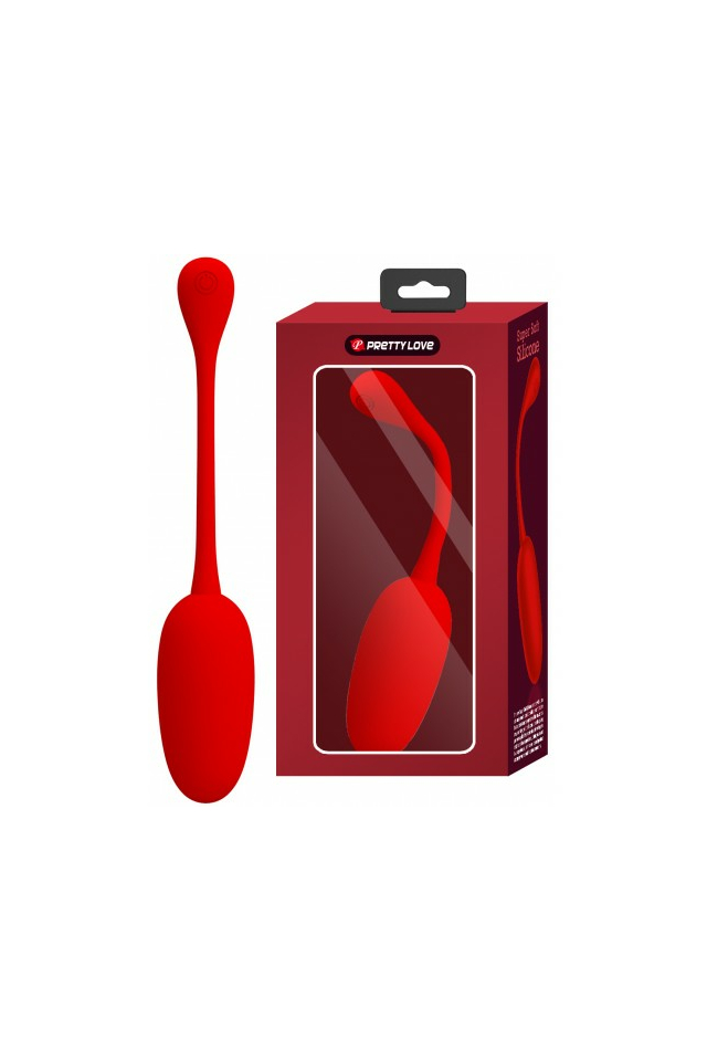 Виброяйцо Pretty Love Knucker, силикон, красное, 18,6 см