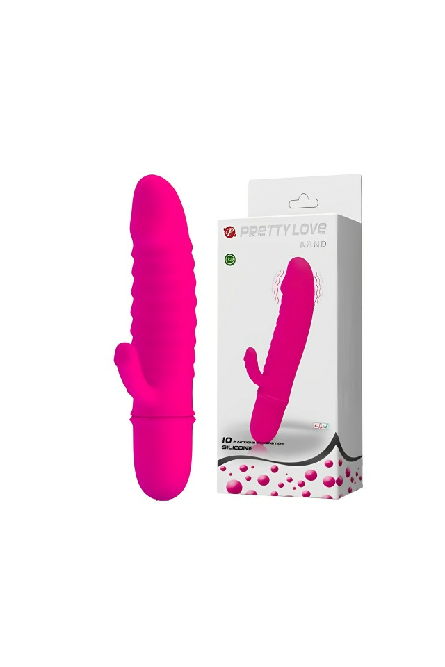 Мини-вибратор Pretty Love Arnd, силикон, розовый, 11,5 см