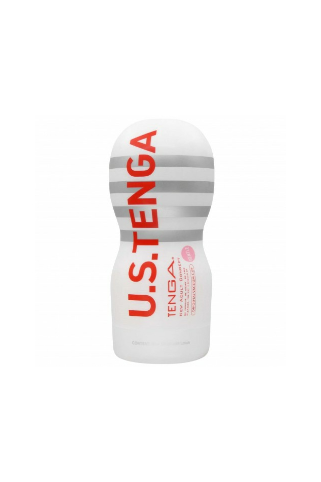 Мастурбатор TENGA Deep Throat Gentle увеличенного размера, TPR, белый, 18 см