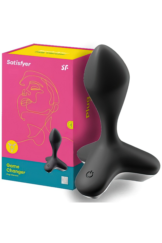 Анальная пробка с вибрацией Satisfyer Game Changer, силикон, черная, 11,5 см