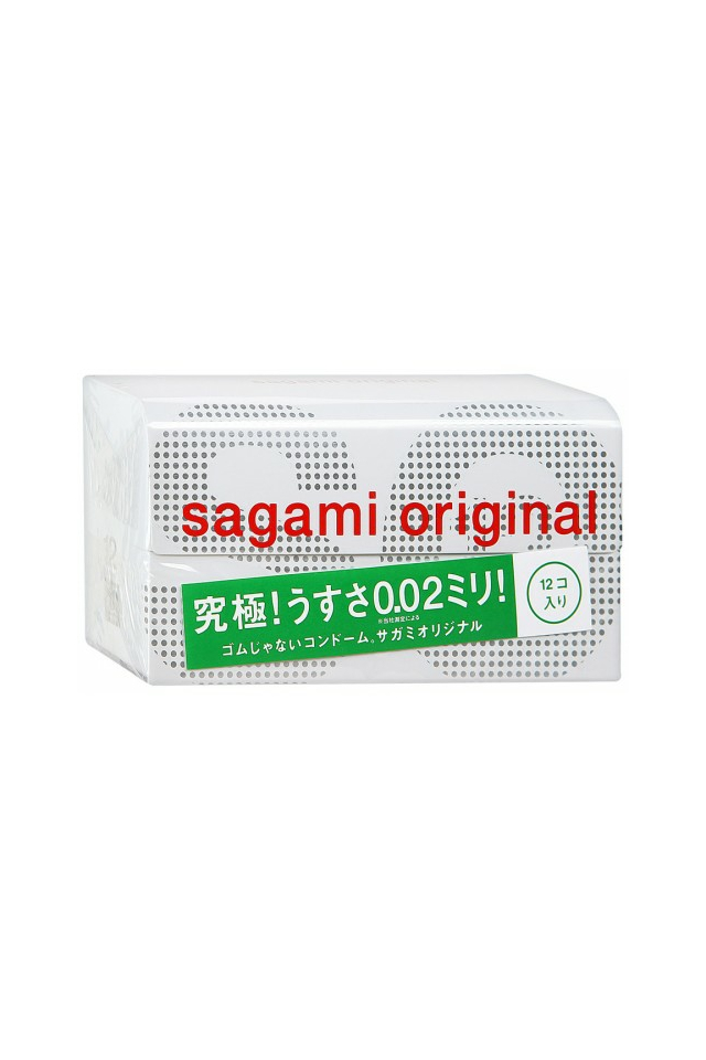 Полиуретановые презервативы Sagami Original 0,02 мм, 12 шт