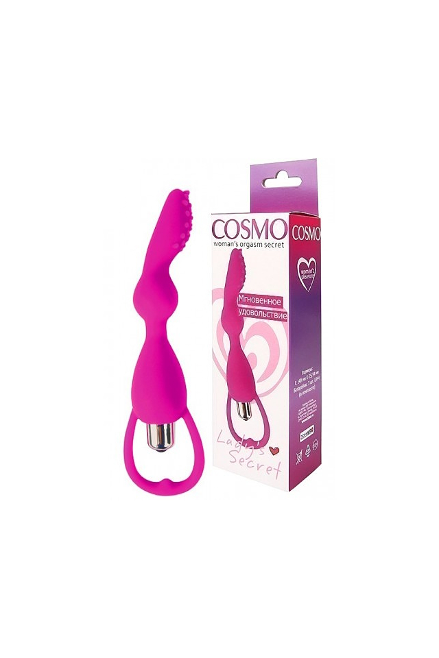 Мини-вибратор для зоны G Биор-опт Cosmo Lady's Secret, силикон, розовый, 14 см