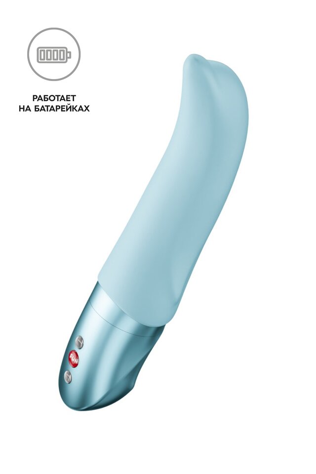 Вибратор для точки G Fun Factory Diva Dolphin BATTERY+, голубой, 19 см