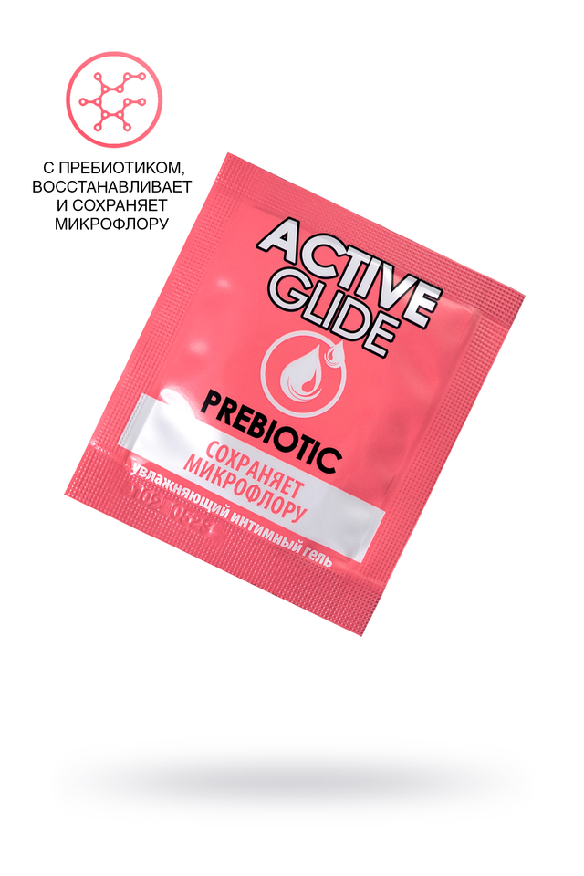 Увлажняющий интимный гель ACTIVE GLIDE PREBIOTIC,  3г 20 шт в упаковке
